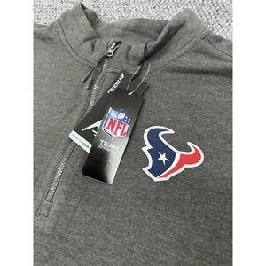 Houston Texans Gray 1/4 Zip Soft Sweater Antigua NFL • Men's XXL (2XL) - NEW